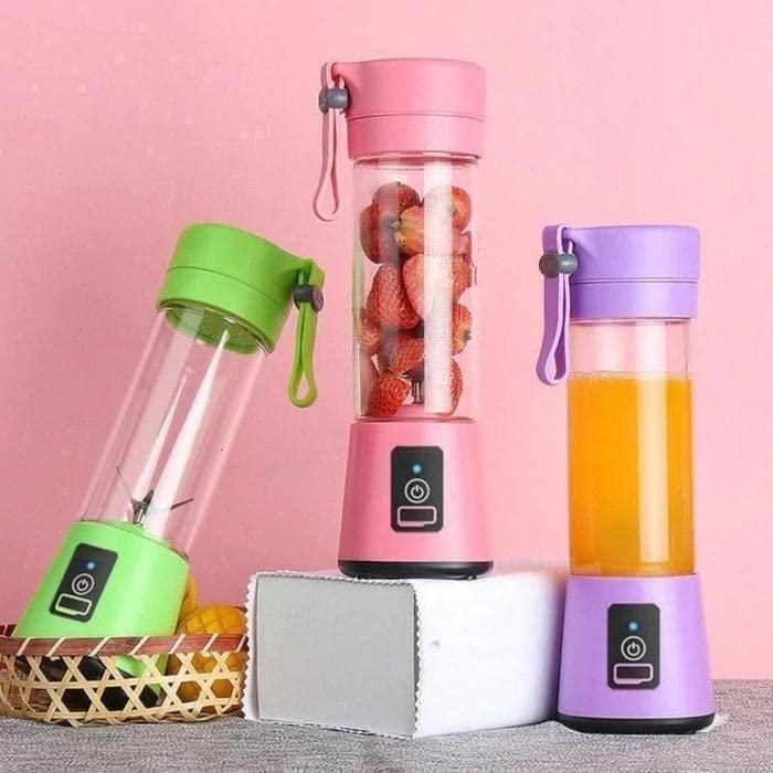 ๐ Portable 6-Blade USB Juicer Blender โ Powerful Motor, Rechargeable & Power Bank Also